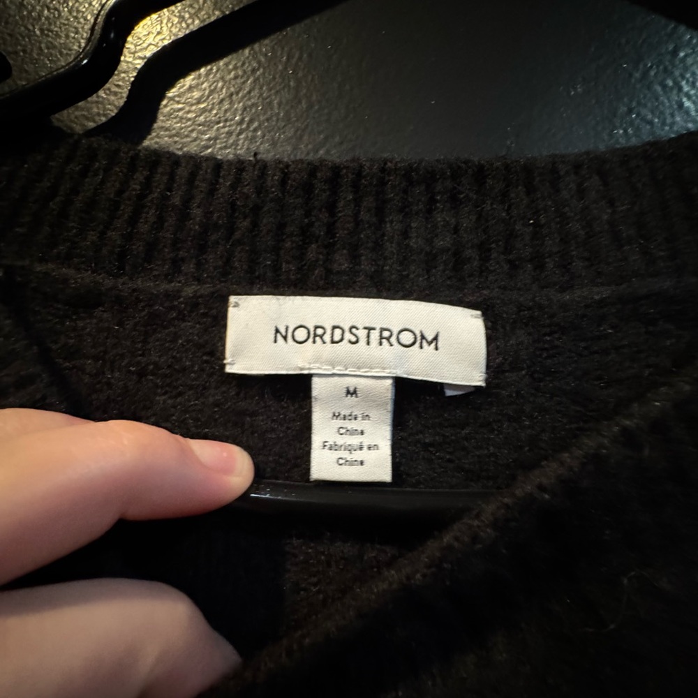 Nordstrom Charcoal Knit Top
